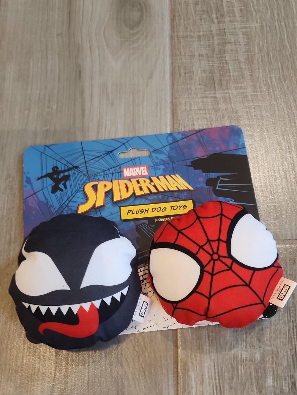 NWT Marvel Spiderman Plush Dog Toys
